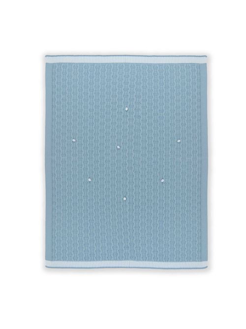Coperta in lana MARLU' | IB6380POLVERE CIELO